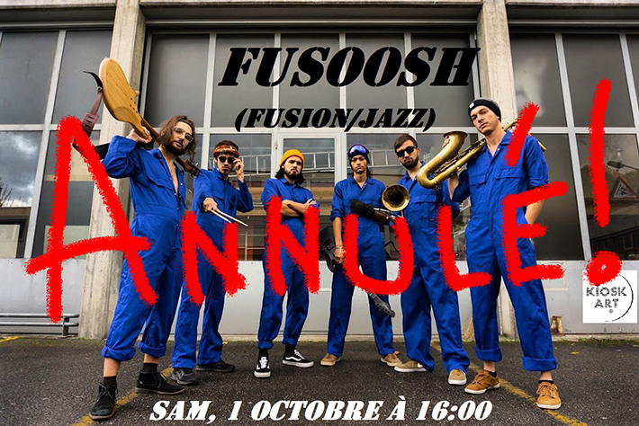 Concert  Samedi 01 octobre 2022 à 16h00 – FUSOOSH