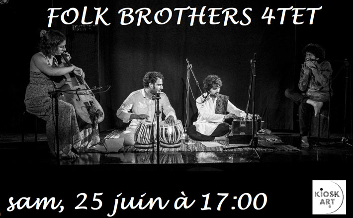 Concert samedi 25 juin 2022 à 17h00 – FOLK BROTHERS 4TET